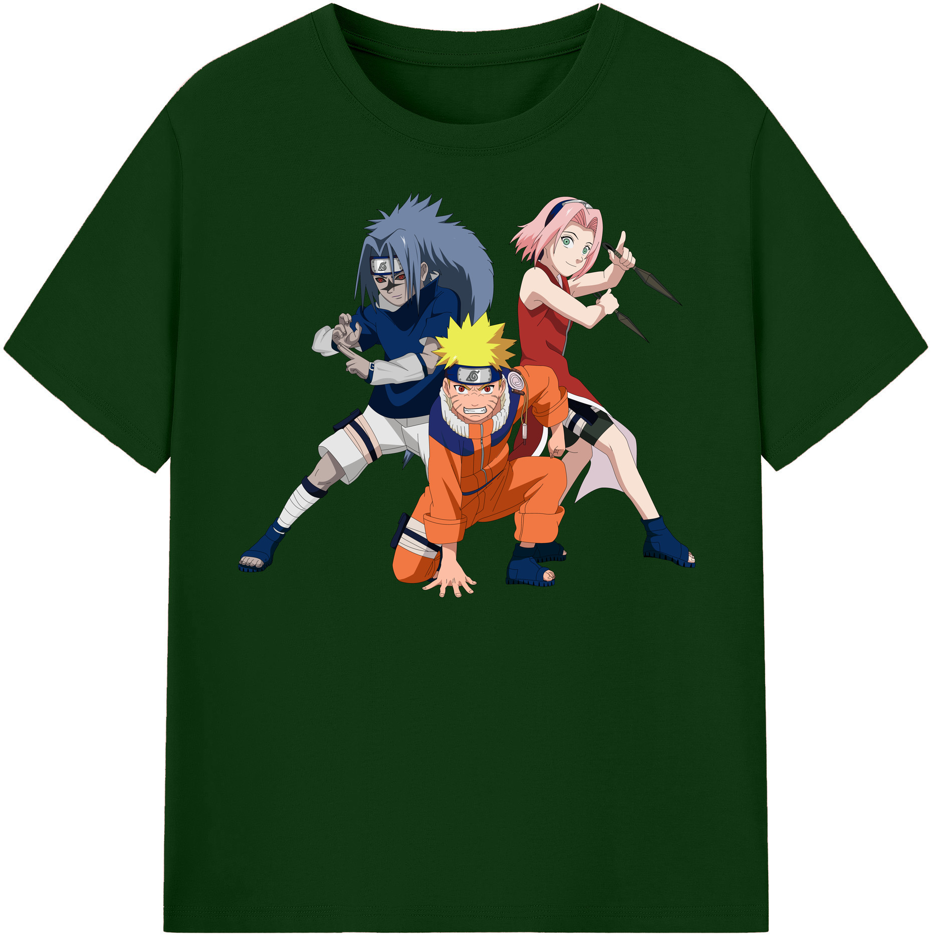 （画像用） NARUTO -ナルト- うずまき ナルト Uzumaki Naruto 綿100％半袖Tシャツ（フロントプリント）